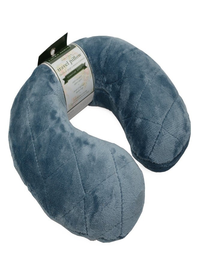 Laura Ashley Blue Travel Pillow - Image 2